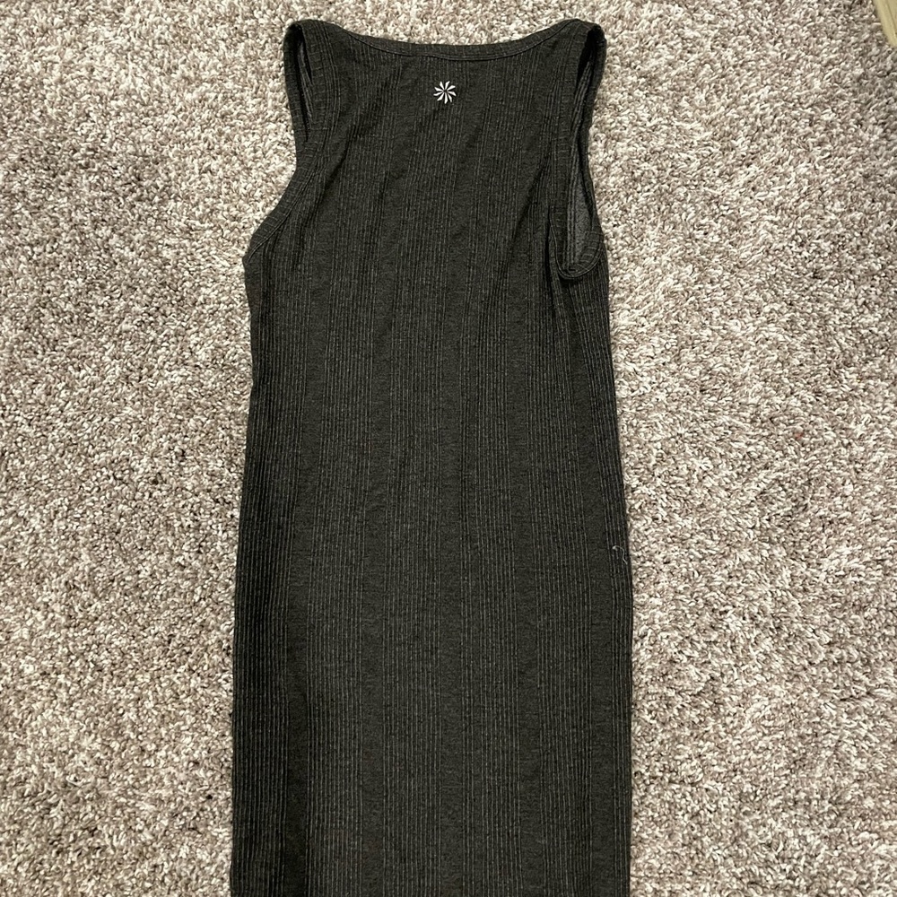 Athleta Ribbed Grey Tank Top XS